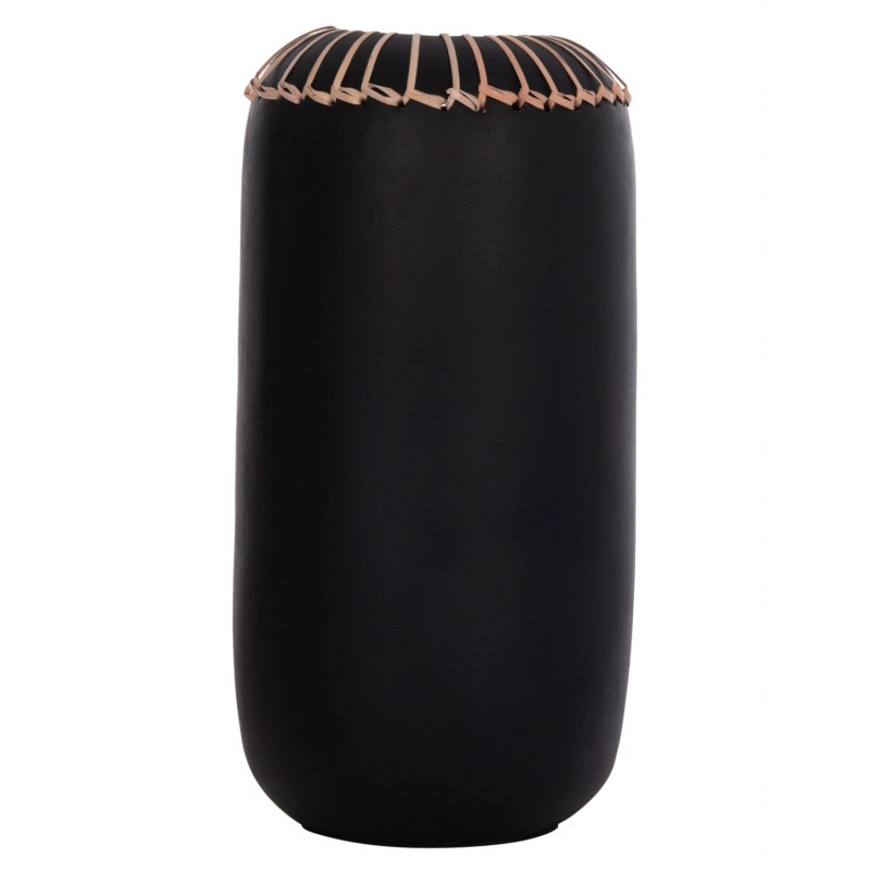 ΕΠΙΤΡΑΠΕΖΙΟ ΔΙΑΚΟΣΜΗΤΙΚΟ ΒΑΖΟ LENNOX HM4675.01S TΕΡΑΚΟΤΑ ΣΕ ΜΑΥΡΟ--Φ18x33Υεκ.