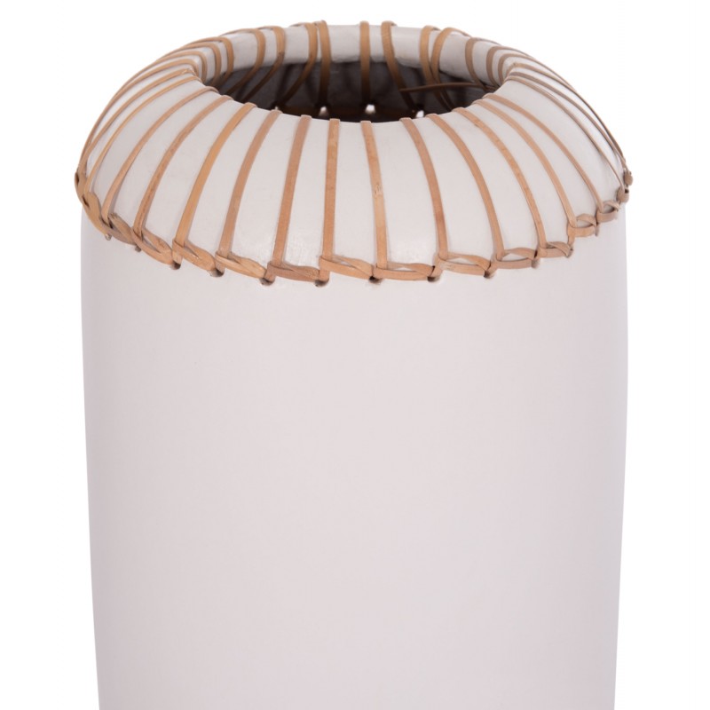 ΕΠΙΤΡΑΠΕΖΙΟ ΔΙΑΚΟΣΜΗΤΙΚΟ ΒΑΖΟ LENNOX HM4675.02S TΕΡΑΚΟΤΑ ΣΕ ΛΕΥΚΟ--Φ18x33Υεκ.