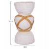 ΔΙΑΚΟΣΜΗΤΙΚΟ ΒΑΖΟ ΔΑΠΕΔΟΥ MAYNARD HM4672.02L FIBER CEMENT ΛΕΥΚΟ--RATTAN Φ32x62.5Υεκ.