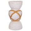 ΔΙΑΚΟΣΜΗΤΙΚΟ ΒΑΖΟ ΔΑΠΕΔΟΥ MAYNARD HM4672.02L FIBER CEMENT ΛΕΥΚΟ--RATTAN Φ32x62.5Υεκ.