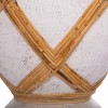 ΔΙΑΚΟΣΜΗΤΙΚΟ ΒΑΖΟ ΔΑΠΕΔΟΥ MAYNARD HM4672.02L FIBER CEMENT ΛΕΥΚΟ--RATTAN Φ32x62.5Υεκ.
