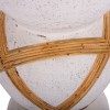 ΔΙΑΚΟΣΜΗΤΙΚΟ ΒΑΖΟ ΔΑΠΕΔΟΥ MAYNARD HM4672.02L FIBER CEMENT ΛΕΥΚΟ--RATTAN Φ32x62.5Υεκ.