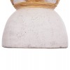 ΔΙΑΚΟΣΜΗΤΙΚΟ ΒΑΖΟ ΔΑΠΕΔΟΥ MAYNARD HM4672.02L FIBER CEMENT ΛΕΥΚΟ--RATTAN Φ32x62.5Υεκ.
