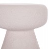 ΣΚΑΜΠΟ ΣΤΡΟΓΓΥΛΟ INTERON HM18171.02 FIBER CEMENT ΣΕ ΛΕΥΚΟ--Φ34x39Υεκ.