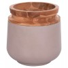 ΔΙΑΚΟΣΜΗΤΙΚΟ ΒΑΖΟ ΔΑΠΕΔΟΥ LINTER HM4662.05L FIBER CEMENT ΓΚΡΙ ΜΑΤ--ΞΥΛΟ ΤΕΑΚ Φ41x47Υεκ