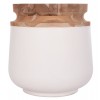 ΔΙΑΚΟΣΜΗΤΙΚΟ ΒΑΖΟ ΔΑΠΕΔΟΥ LINTER HM4662.02L FIBER CEMENT ΛΕΥΚΟ--ΞΥΛΟ ΤΕΑΚ Φ41x47Υεκ.
