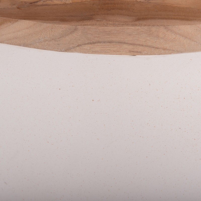 ΔΙΑΚΟΣΜΗΤΙΚΟ ΒΑΖΟ ΔΑΠΕΔΟΥ LINTER HM4662.02L FIBER CEMENT ΛΕΥΚΟ--ΞΥΛΟ ΤΕΑΚ Φ41x47Υεκ.