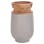 ΔΙΑΚΟΣΜΗΤΙΚΟ ΒΑΖΟ ΔΑΠΕΔΟΥ LINTER HM4662.03S FIBER CEMENT ΓΚΡΙ--ΞΥΛΟ ΤΕΑΚ Φ34x60Υεκ.