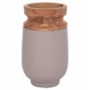 ΔΙΑΚΟΣΜΗΤΙΚΟ ΒΑΖΟ ΔΑΠΕΔΟΥ LINTER HM4662.05S FIBER CEMENT ΓΚΡΙ ΜΑΤ--ΞΥΛΟ ΤΕΑΚ Φ34x60Υεκ