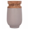 ΔΙΑΚΟΣΜΗΤΙΚΟ ΒΑΖΟ ΔΑΠΕΔΟΥ LINTER HM4662.05S FIBER CEMENT ΓΚΡΙ ΜΑΤ--ΞΥΛΟ ΤΕΑΚ Φ34x60Υεκ