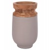 ΔΙΑΚΟΣΜΗΤΙΚΟ ΒΑΖΟ ΔΑΠΕΔΟΥ LINTER HM4662.05S FIBER CEMENT ΓΚΡΙ ΜΑΤ--ΞΥΛΟ ΤΕΑΚ Φ34x60Υεκ