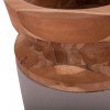 ΔΙΑΚΟΣΜΗΤΙΚΟ ΒΑΖΟ ΔΑΠΕΔΟΥ LINTER HM4662.05S FIBER CEMENT ΓΚΡΙ ΜΑΤ--ΞΥΛΟ ΤΕΑΚ Φ34x60Υεκ