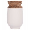 ΔΙΑΚΟΣΜΗΤΙΚΟ ΒΑΖΟ ΔΑΠΕΔΟΥ LINTER HM4662.02S FIBER CEMENT ΛΕΥΚΟ--ΞΥΛΟ ΤΕΑΚ Φ34x60Υεκ.