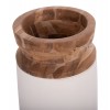 ΔΙΑΚΟΣΜΗΤΙΚΟ ΒΑΖΟ ΔΑΠΕΔΟΥ LINTER HM4662.02S FIBER CEMENT ΛΕΥΚΟ--ΞΥΛΟ ΤΕΑΚ Φ34x60Υεκ.