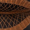 ΤΡΑΠΕΖΙ ΣΑΛΟΝΙΟΥ ΣΤΡΟΓΓΥΛΟ ANNA HM18157.01 FIBER CEMENT ΣΕ ΜΑΥΡΟ-ΦΥΣΙΚΟ RATTAN--Φ92x44.5Υεκ.