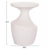 ΤΡΑΠΕΖΙ ΒΟΗΘΗΤΙΚΟ REBON HM18156.02L FIBER CEMENT ΣΕ ΛΕΥΚΟ--Φ40x56.5Υεκ.