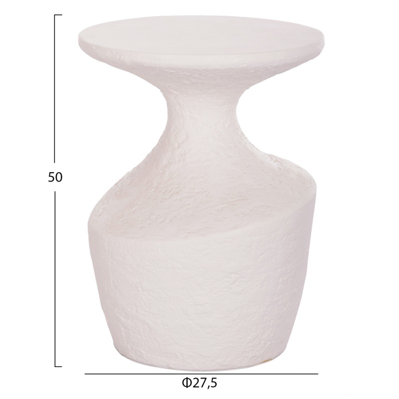 ΤΡΑΠΕΖΙ ΒΟΗΘΗΤΙΚΟ REBON HM18156.02S FIBER CEMENT ΣΕ ΛΕΥΚΟ--Φ27.5x50Υεκ.
