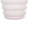 ΤΡΑΠΕΖΙ ΒΟΗΘΗΤΙΚΟ PUFFAT HM18172.02 FIBER CEMENT ΛΕΥΚΟ- ΞΥΛΟ TEAK TOP Φ45x46Υεκ.