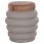 ΤΡΑΠΕΖΙ ΒΟΗΘΗΤΙΚΟ PUFFAT HM18172.03 FIBER CEMENT ΓΚΡΙ- ΞΥΛΟ TEAK TOP Φ45x46Υεκ.