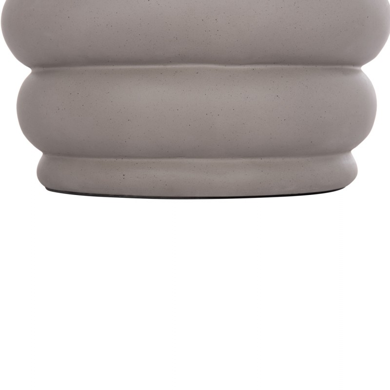 ΤΡΑΠΕΖΙ ΒΟΗΘΗΤΙΚΟ PUFFAT HM18172.03 FIBER CEMENT ΓΚΡΙ- ΞΥΛΟ TEAK TOP Φ45x46Υεκ.