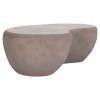 ΤΡΑΠΕΖΙ ΣΑΛΟΝΙΟΥ GERSON HM18151.03L FIBER CEMENT ΣΕ ΓΚΡΙ--122x78,5x40Υεκ.