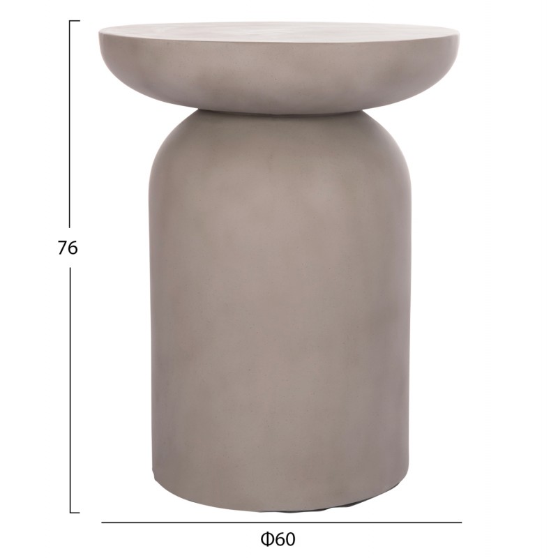 ΒΟΗΘΗΤΙΚΟ ΤΡΑΠΕΖΙ ANNA HM18160.03 FIBER CEMENT ΣΕ ΓΚΡΙ--Φ60x76Υεκ.