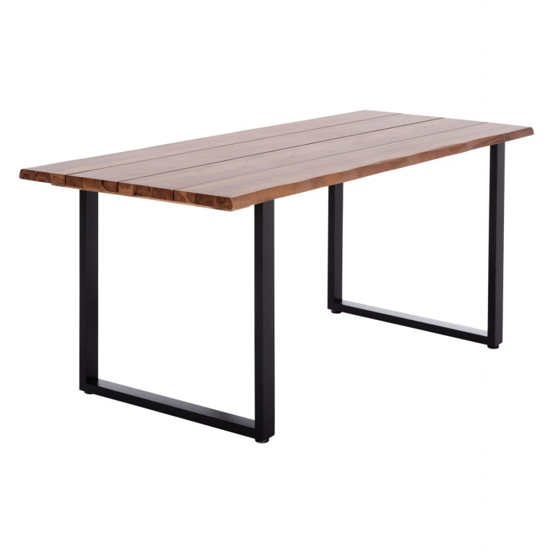 ΤΡΑΠΕΖΙ ΤΡΑΠΕΖΑΡΙΑΣ FRIGGO HM6297.01 ΞΥΛΟ ΑΚΑΚΙΑΣ--ΠΟΔΙΑ ΜΕΤΑΛΛΙΚΑ 160x80x77Υεκ.