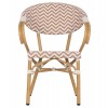 ΠΟΛΥΘΡΟΝΑ BAMBOO LOOK HM5861.03 ΚΑΦΕ-ΛΕΥΚΟ 58.5x58x82Υεκ.