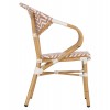 ΠΟΛΥΘΡΟΝΑ BAMBOO LOOK HM5861.03 ΚΑΦΕ-ΛΕΥΚΟ 58.5x58x82Υεκ.