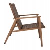 ΠΟΛΥΘΡΟΝΑ FELIPE HM5868.01 ΜΕΤΑΛΛΟ ΟΨΗ ΞΥΛΟΥ & RATTAN ΔΕΡΜΑ-LOOK 63,5x75,5x77εκ.