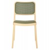 ΚΑΡΕΚΛΑ ΠΟΛΥΠΡΟΠΥΛΕΝΙΟΥ MEKO HM5934.04 ΜΠΕΖ ΜΕ OLIVE GREEN ΨΑΘΑ 41x49x102Υ εκ.