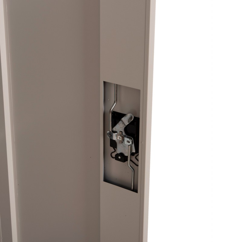 ΝΤΟΥΛΑΠΑ ΜΕΤΑΛΛΙΚΗ CLOD HM5961.11 2ΦΥΛΛΗ ΜΕ ΧΩΡΙΣΜΑ ΑΝΟΙΧΤΟ ΓΚΡΙ 90Χ40Χ180Yεκ.