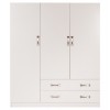 ΝΤΟΥΛΑΠΑ 3ΦΥΛΛΗ CARLY HM384.05 ΜΕ ΔΥΟ ΣΥΡΤΑΡΙΑ ΛΕΥΚΗ 150X55Χ180Υεκ.