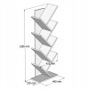 ΒΙΒΛΙΟΘΗΚΗ LIANA ΜΕΛΑΜΙΝΗΣ ΛΕΥΚΟ 46x22x128,5Yεκ.HM9028.13