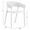 ΠΟΛΥΘΡΟΝΑ ΠΟΛΥΠΡΟΠΥΛΕΝΙΟΥ PERFOE HM5941.01 ΛΕΥΚΗ 56x50.5x73Υεκ.