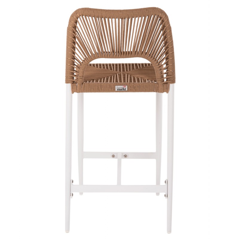 ΣΚΑΜΠΟ ΜΠΑΡ ΜΕΣ.ΥΨΟΥΣ NOJO HM5920.01 ΛΕΥΚΟ ΑΛΟΥΜΙΝΙΟ--ΜΠΕΖ ΣΥΝΘ.RATTAN 40x55.5x99Yεκ