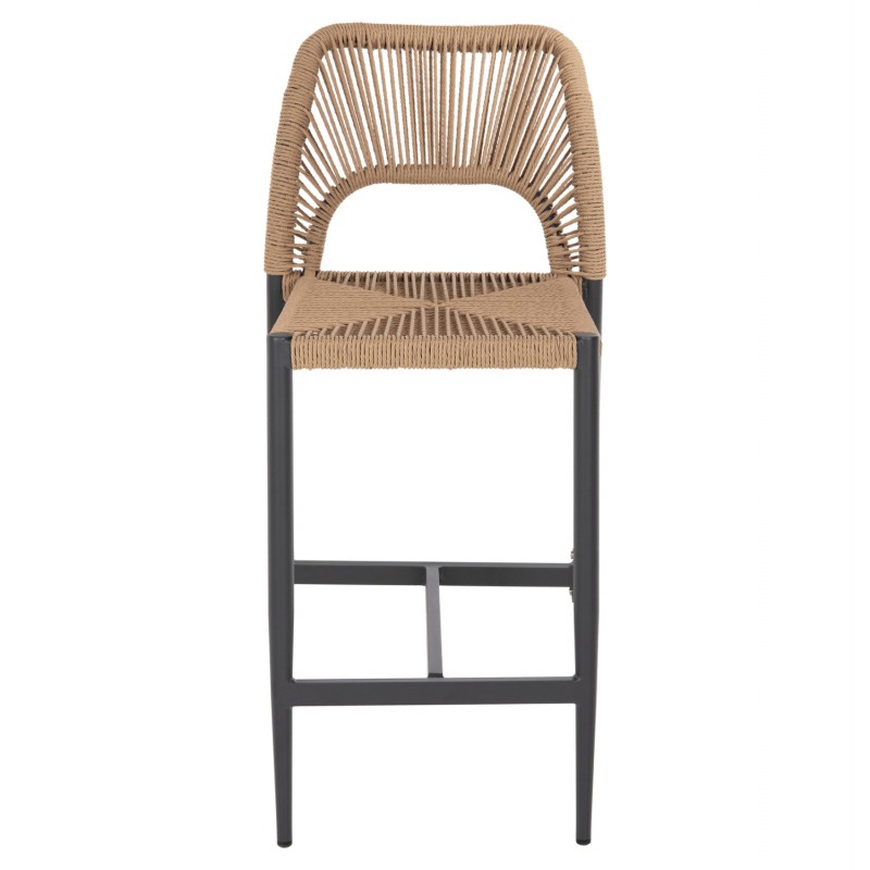 ΣΚΑΜΠΟ ΜΠΑΡ ΜΕΣ.ΥΨΟΥΣ NOJO HM5920.02 ΑΝΘΡΑΚΙ ΑΛΟΥΜΙΝΙΟ--ΜΠΕΖ ΣΥΝΘ.RATTAN 40x55.5x99Yεκ