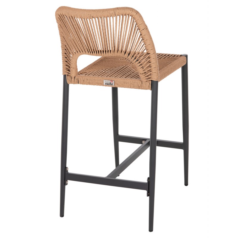 ΣΚΑΜΠΟ ΜΠΑΡ ΜΕΣ.ΥΨΟΥΣ NOJO HM5920.02 ΑΝΘΡΑΚΙ ΑΛΟΥΜΙΝΙΟ--ΜΠΕΖ ΣΥΝΘ.RATTAN 40x55.5x99Yεκ