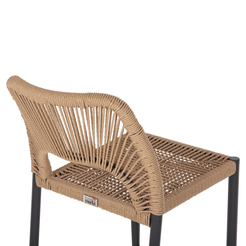 ΣΚΑΜΠΟ ΜΠΑΡ ΜΕΣ.ΥΨΟΥΣ NOJO HM5920.02 ΑΝΘΡΑΚΙ ΑΛΟΥΜΙΝΙΟ--ΜΠΕΖ ΣΥΝΘ.RATTAN 40x55.5x99Yεκ