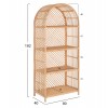 ΒΙΒΛΙΟΘΗΚΗ SIMOK HM9552 ΑΠΟ ΦΥΣΙΚΟ RATTAN ΣΕ ΦΥΣΙΚΟ ΧΡΩΜΑ 80x40x182Υεκ.
