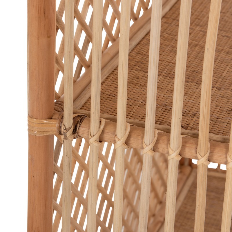 ΒΙΒΛΙΟΘΗΚΗ SIMOK HM9552 ΑΠΟ ΦΥΣΙΚΟ RATTAN ΣΕ ΦΥΣΙΚΟ ΧΡΩΜΑ 80x40x182Υεκ.