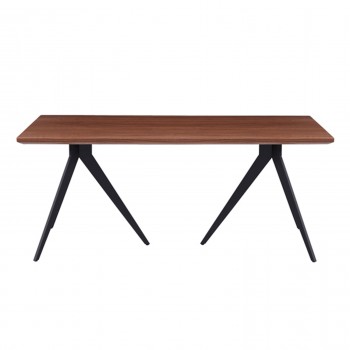 ΤΡΑΠΕΖΙ ΤΡΑΠΕΖΑΡΙΑΣ GRIPPEN HM9451.02 ΜΕ ΚΑΠΛΑΜΑ ΞΥΛΟΥ ΦΡΑΞΟΥ ΣΕ ΣΤΥΛ ΡΟΥΣΤΙΚ 180x90x75Υεκ.