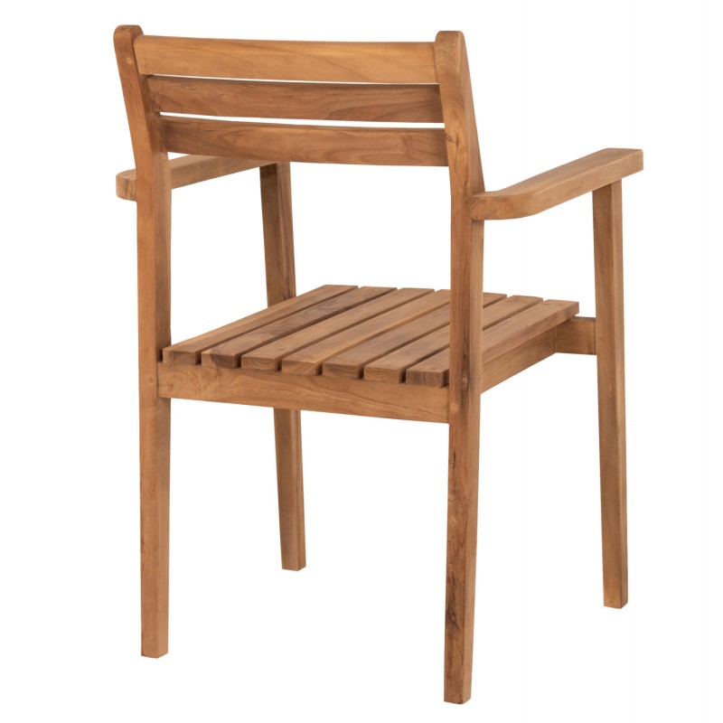 ΠΟΛΥΘΡΟΝΑ ERIETTA ΞΥΛΟ TEAK ΣΤΟΙΒΑΖΟΜΕΝΗ HM9534 ΣΕ ΦΥΣΙΚΟ ΧΡΩΜΑ 60x54x87Y εκ.