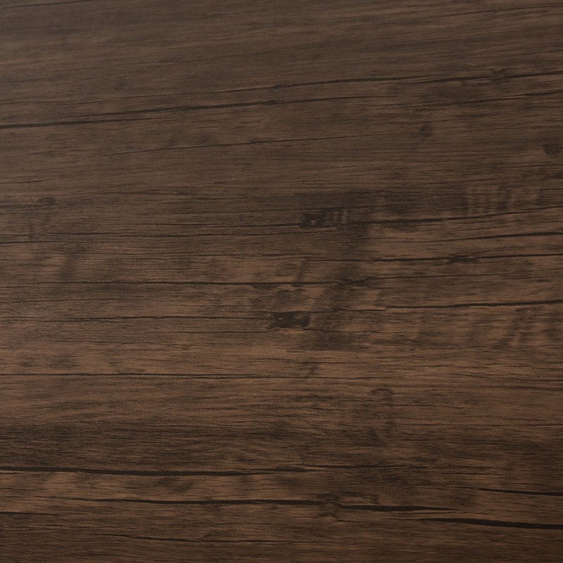 ΤΡΑΠΕΖΙ ΤΡΑΠΕΖΑΡΙΑΣ GOOSE HM9532 MDF ΚΑΡΥΔΙ-ΜΑΥΡΟ ΜΕΤΑΛΛΟ 120X80Χ75Yεκ.