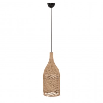 ΦΩΤΙΣΤΙΚΟ ΟΡΟΦΗΣ CARBOY HM7884 ΚΡΕΜΑΣΤΟ ΑΠΟ RATTAN ΣΕ ΦΥΣΙΚΟ ΧΡΩΜΑ Φ28x163,5Yεκ.