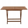 ΤΡΑΠΕΖΙ ΤΡΑΠΕΖΑΡΙΑΣ KENDALL ΠΤΥΣΣΟΜΕΝΟ HM9542 TEAK ΣΕ ΦΥΣΙΚΟ ΧΡΩΜΑ 120x80x75Yεκ.