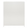 ΜΕΤΑΛΛΙΚΟ ΝΤΟΥΛΑΠΙ ΒΙΤΡΙΝΑ CARIL HM9571.02 ΛΕΥΚΟ 80x37-40x102Yεκ.