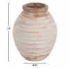 ΔΙΑΚΟΣΜΗΤΙΚΟ ΒΑΖΟ PYDNA HM7940 ΤΕΡΑΚΟΤΑ ΣΕ ANTIQUE ΛΕΥΚΟ ΜΠΕΖ ΧΡΩΜΑ Φ20x25Y εκ.