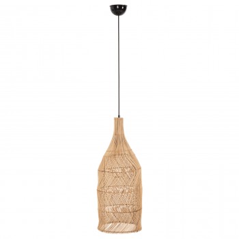 ΦΩΤΙΣΤΙΚΟ ΟΡΟΦΗΣ THEON HM7888 ΚΡΕΜΑΣΤΟ ΑΠΟ RATTAN ΣΕ ΦΥΣΙΚΟ ΧΡΩΜΑ Φ22x148Υ εκ.