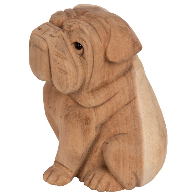 ΕΠΙΤΡΑΠΕΖΙΟ ΔΙΑΚΟΣΜΗΤΙΚΟ DOZER BULLDOG ΞΥΛΟ SUAR ΣΕ ΦΥΣΙΚΟ ΧΡΩΜΑ HM7925 18x14x20Y εκ.